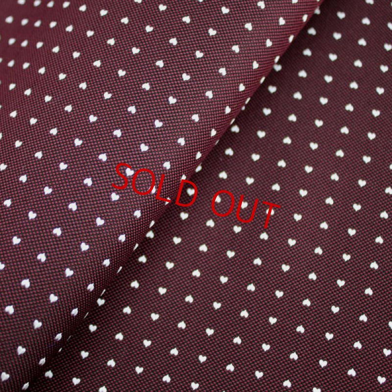 画像3: ハートドット02/ボルドー×白のハート柄 (3)