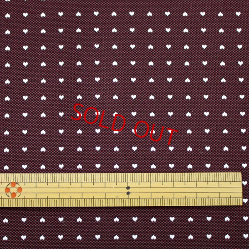 画像4: ハートドット02/ボルドー×白のハート柄 (4)