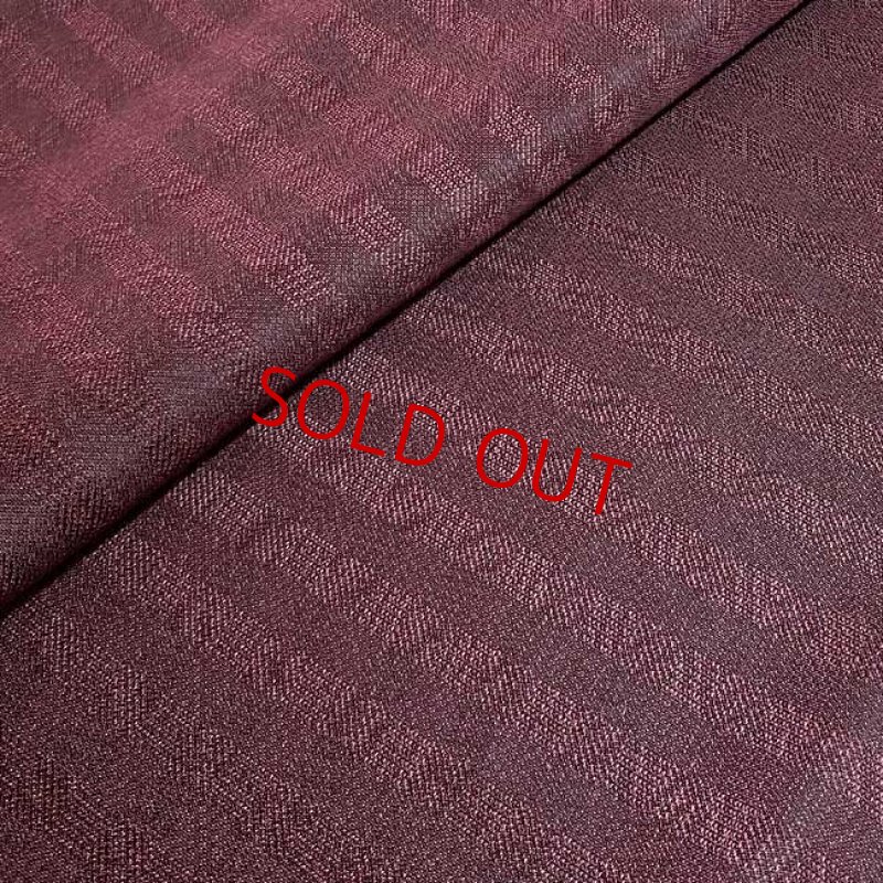 画像2: ソリッド/グレンチェック調・臙脂 (2)