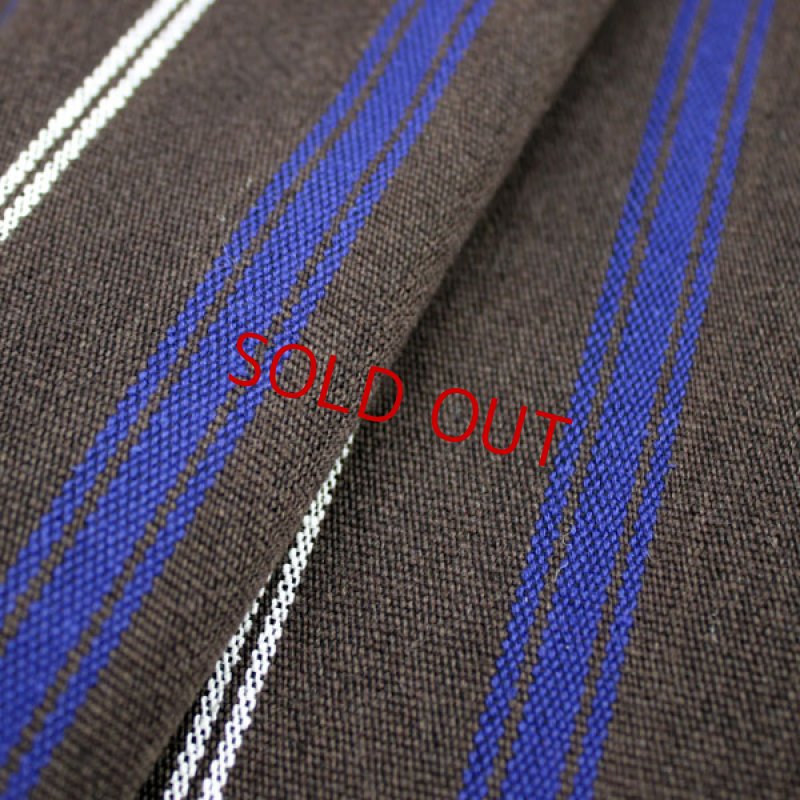 画像5: ネクタイ・キット/ウールとシルクのざっくり風合いの生地・ブラウン (5)