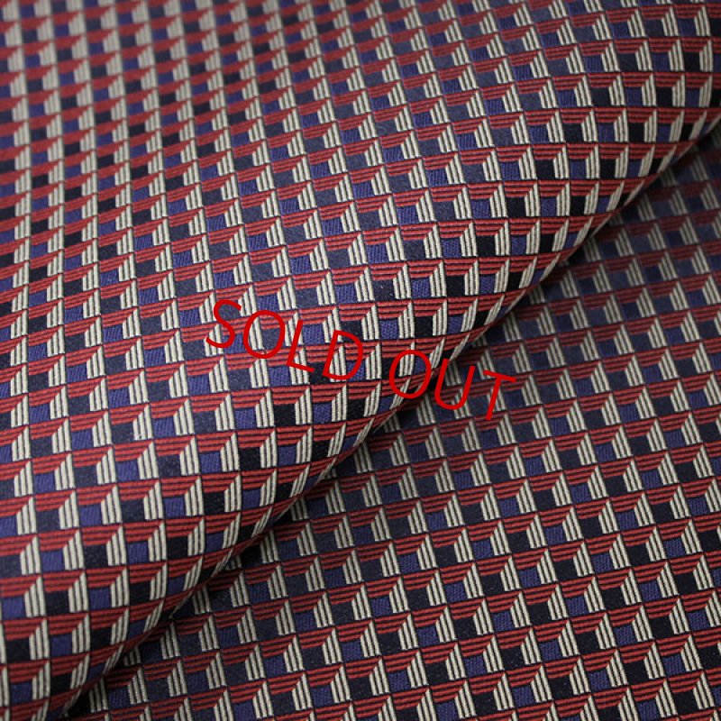 画像1: ネクタイ生地・幾何学模様/01 (1)