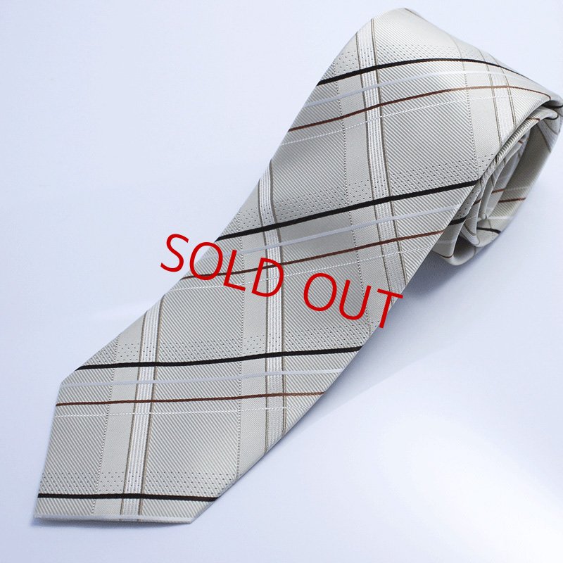 画像3: ネクタイキット/ライトベージュ・パターンチェック (3)