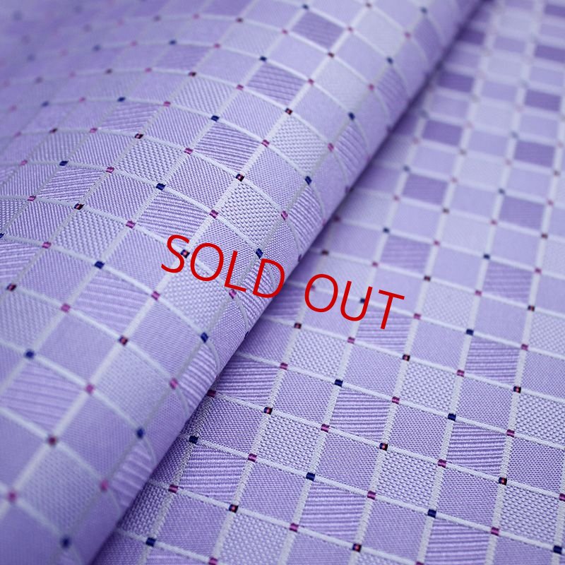 画像2: ネクタイキット/モザイクチェック・ラベンダー (2)