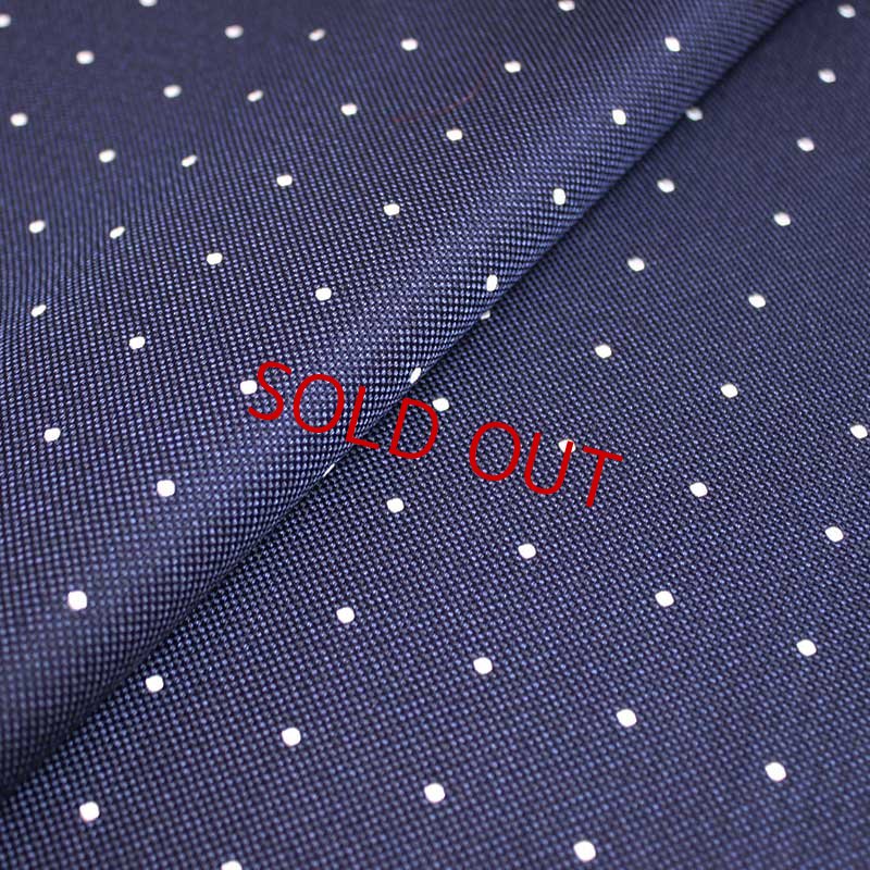 画像3: Sale・ネクタイキット/ポルカドット・紺（大剣幅7.5cm） (3)