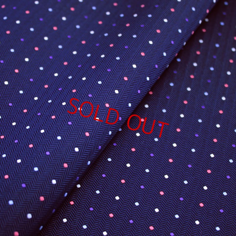 画像3: ネクタイキット/マーブルドット・紺 (3)