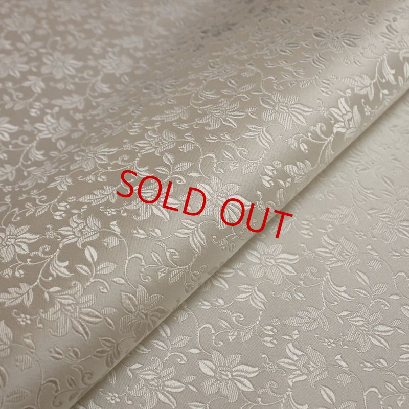 画像2: ネクタイキット/白のセレモニー・フラワーパターン (2)