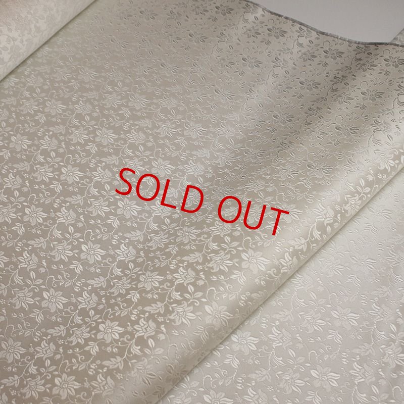 画像4: ネクタイキット/白のセレモニー・フラワーパターン (4)