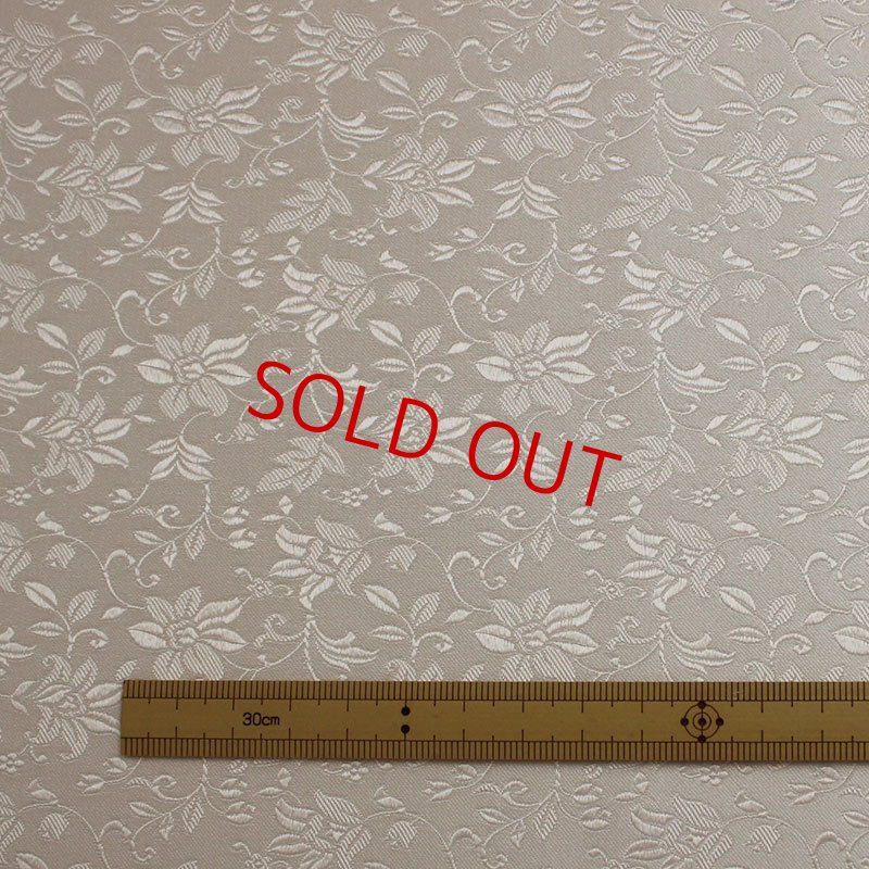 画像3: ネクタイキット/白のセレモニー・フラワーパターン (3)