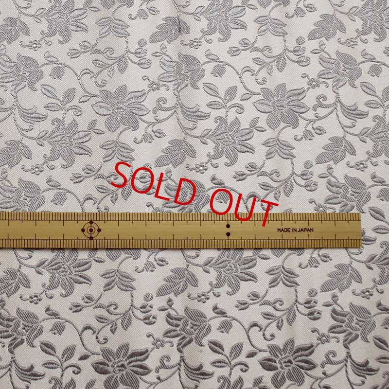 画像4: ネクタイキット/白×グレー/フラワーパターン (4)