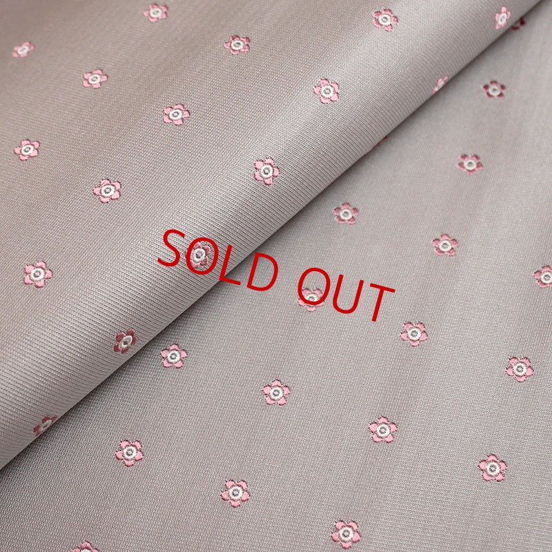 画像3: ネクタイキット/花小紋・ピンク×ミストグレー (3)