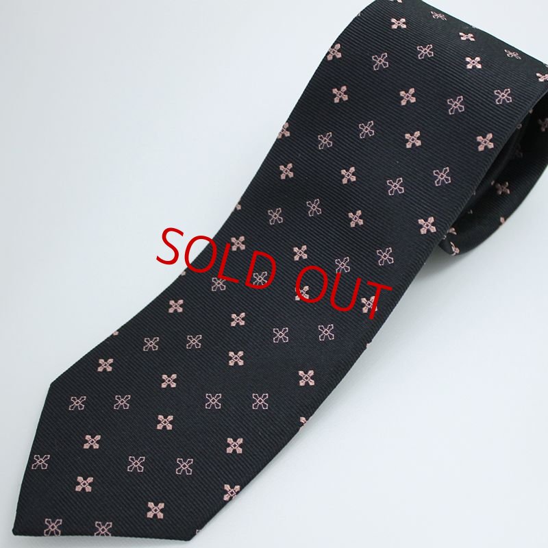 画像2: ネクタイキット/薄銅色の小紋柄 (2)