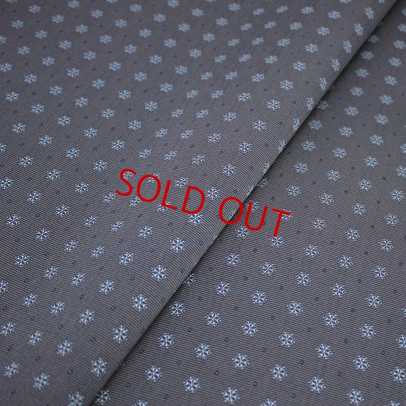 画像4: ネクタイキット/雪の結晶柄・フレンチグレー (4)