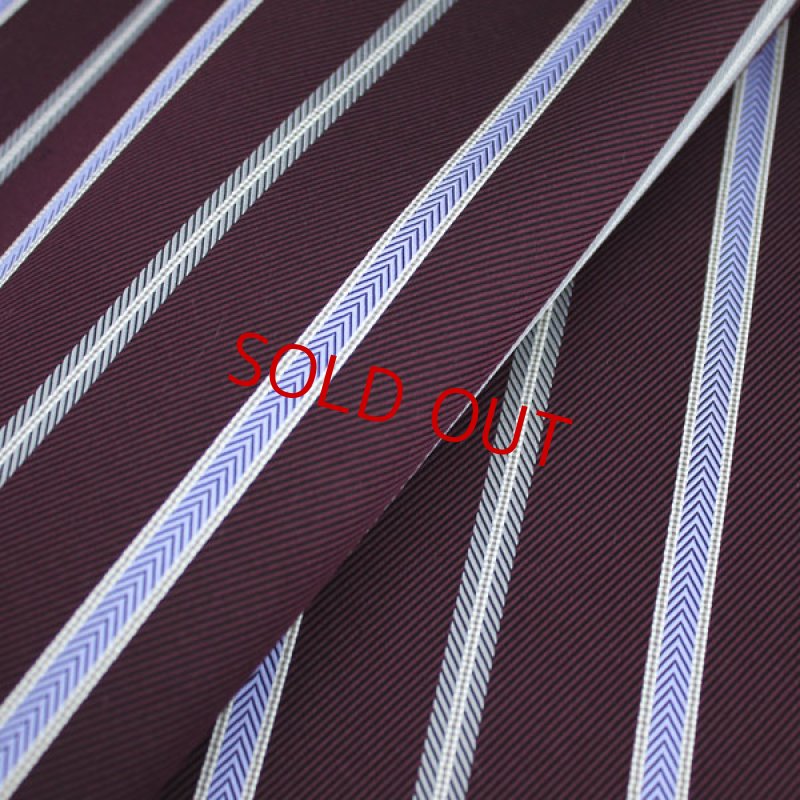画像3: ストライプ04/コンビネーションストライプ・ボルドー (3)