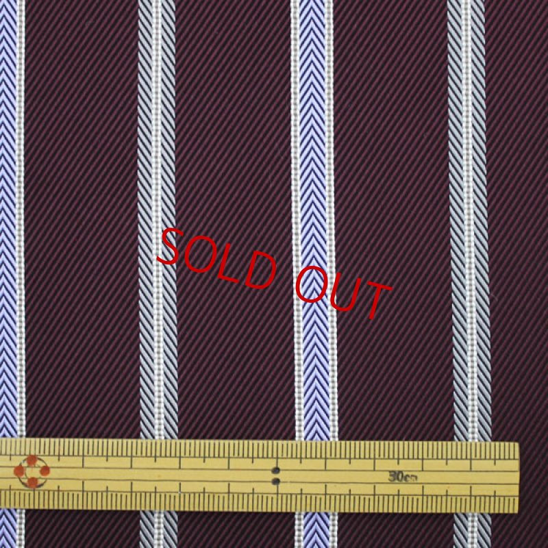 画像6: ストライプ04/コンビネーションストライプ・ボルドー (6)