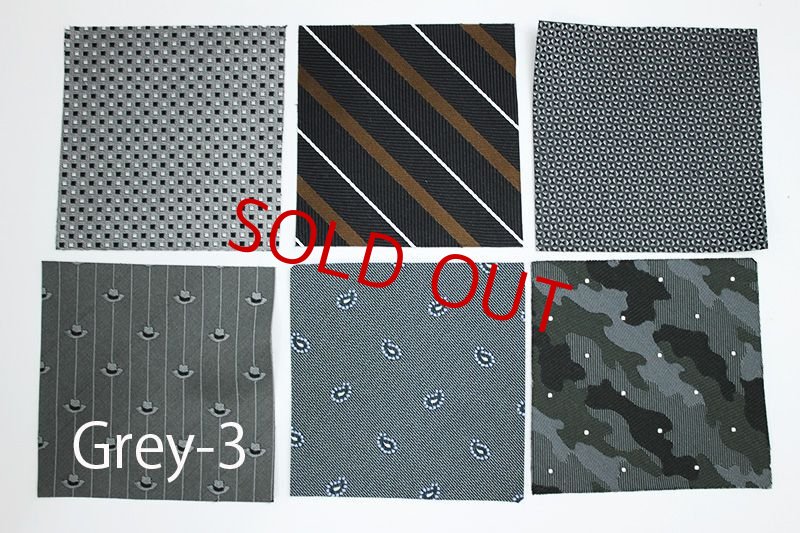 画像3: カラワク用・生地アソート/グレー・ブラック系・6枚セット (3)